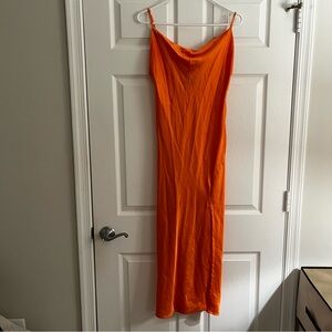 Paper Heart, satin size medium slit dress